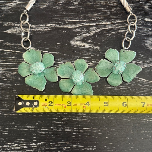 Sea blue & green matching necklace and bracelet set. - Picture 10 of 10